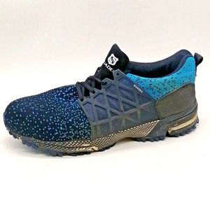 Suadex Mens Sneaker‎ Black Blue Lace Up Front Round Toe Cushioned Insole EUR 43